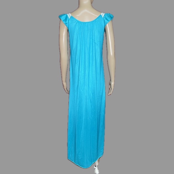 Vintage 80’s Vandemere Pretty Embroidered Lace Long Modest Nightgown Small - Picture 4 of 6